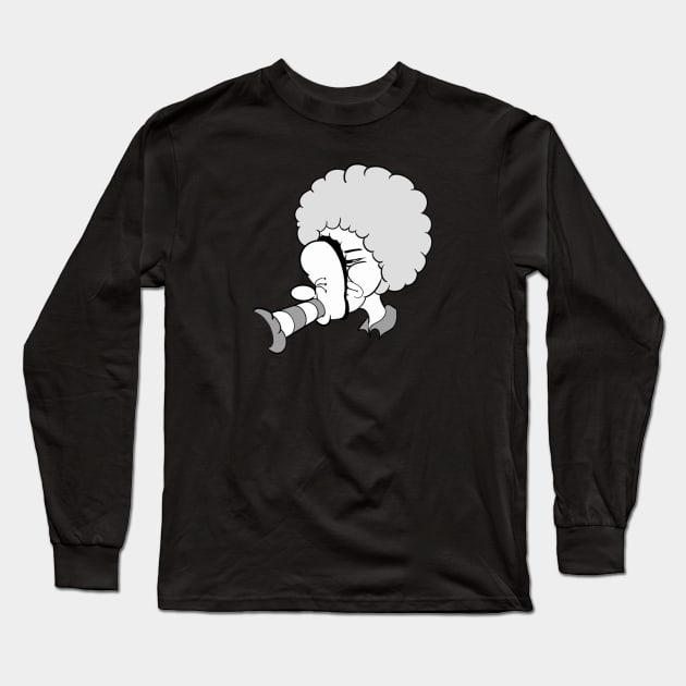 Foot Palm Clown Long Sleeve T-Shirt by Psykocl0wn